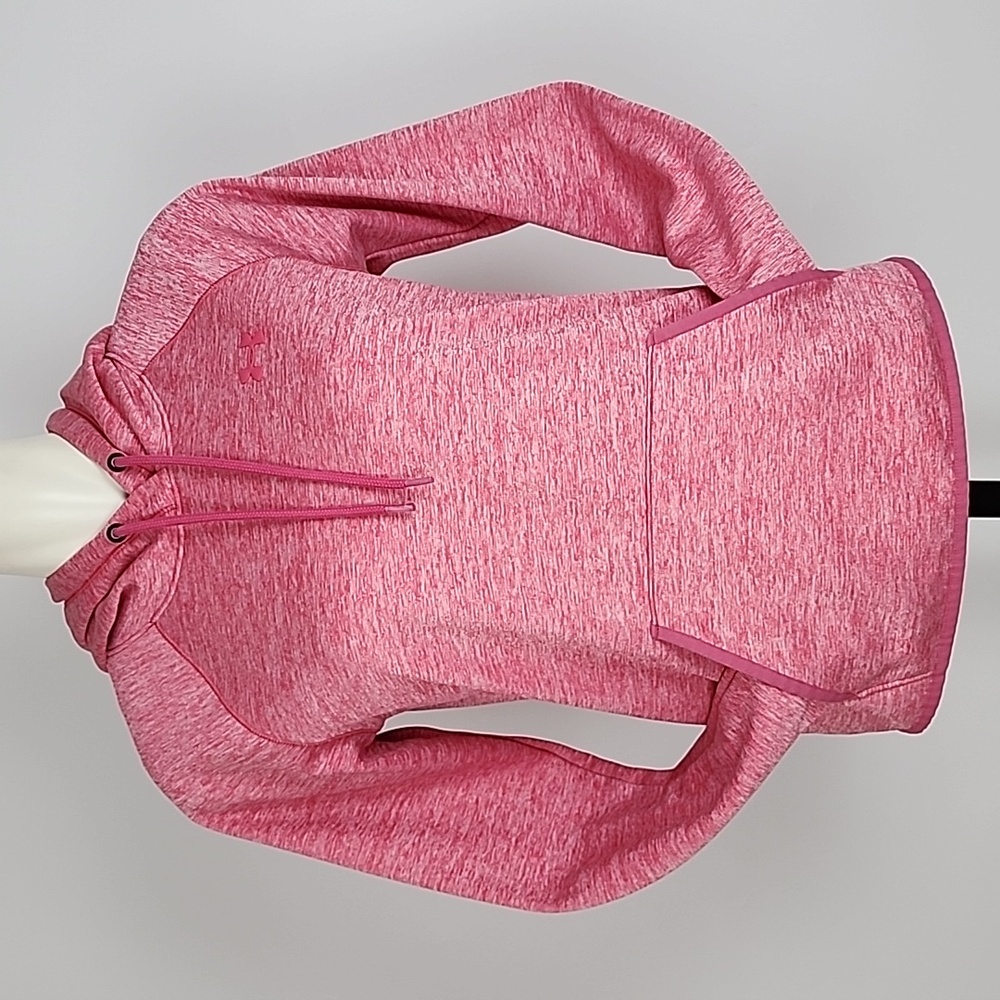 Under Armour Cold Gear Storm 1 Heathered Pink Hoodie Pocket Size S - Picture 4 of 14